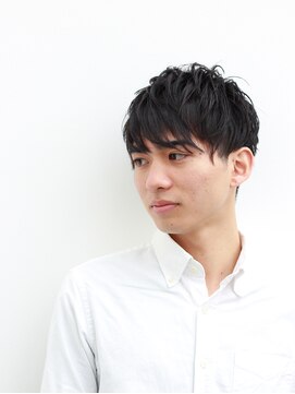 アトリエイトワ(atelier ittowa) スパイキーショート/ブルーブラック/フェザーパーマ/26