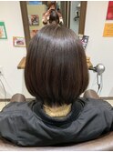 フェミニンショートボブ☆うる艶髪☆大人かわいいヘア