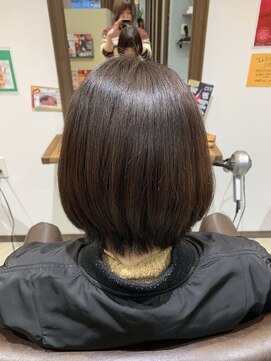 バグズ ヘアデザイン 桔梗が丘店(Baguz HAIR DESIGN) フェミニンショートボブ☆うる艶髪☆大人かわいいヘア