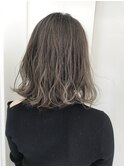 3Dハイライト&オリーブベージュカラー＆切りっぱなしボブ♪