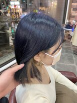 ヘアリゾートエーアイ 西日暮里店(Ai)&nbsp;ネイビー×イヤリングカラー