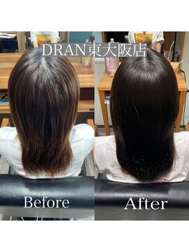 ドラン 東大阪店(DRAN) 【DRAN】髪質改善カラー　before＆after
