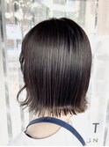 切りっぱなしボブ×ダークグレージュ_海浜幕張