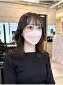小顔に見えるくびれヘア レイヤーカット 透明感カラー KAKO