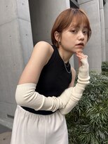 ロンドプロフィール 浦和(Lond profil)&nbsp;前髪カット顔まわり似合わせ外ハネくびれレイヤーミディ