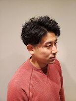 オムヘアーバイグルーマーズ(HOMME HAIR by GROOMER/S)&nbsp;メンズスパイラルパーマ×7：3　HOMMEHAIR２ｎｄ　江ヶ崎