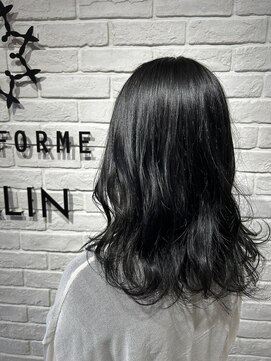 ヘア スパ ビューティー エールフォルム(HAIR SPA BEAUTY YELLFORME) 透明感ダークネイビーグレージュ