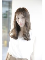 アフロディーテ 銀座(APHRODITE GINZA) 黒髪/グレーベージュ/レイヤーロング/前髪パーマ/銀座