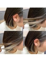 カミケン 清明店(kamiken.)&nbsp;イヤリングカラー透明感こなれ感グレージュ【カミケン清明店】