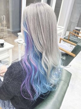 デイズ(days) ホワイトカラー イヤリングカラー 成人式ヘアカラー