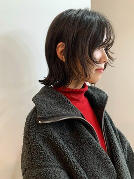 サクラ オモテサンドウ(SAKURA) レイヤーボブ　ボブパーマ　顔周りレイヤー