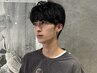 メンズカット + ソフトツイストパーマ ＋ 眉カット