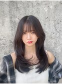 韓国風レイヤー/顔周りカット/レイヤーカット/10代/20代
