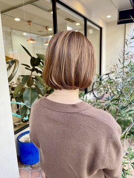 スープ 柏(Soup'e) 30代/40代/50代 ハイライトボブ