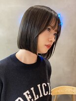 ロンドアジュール 横浜(Lond azur)&nbsp;メルティカラー似合わせカットウェーブミディアム縮毛矯正ボブ