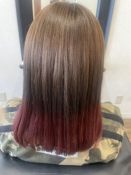 ヘアーサロン ソピアー(Hair salon Sophia) 秋色♪ピンク裾カラー