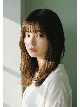 コトナ 越谷店 越谷で探す大人上品なココアブラウン顔まわりレイヤーロングヘア