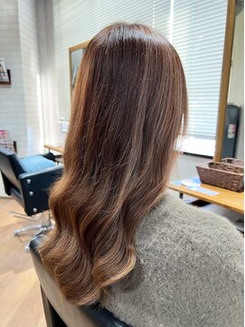 ビスイル 秋葉原店(Vis ill) 大人可愛い艶髪秋色カラーベージュくびれウルフロングレイヤー