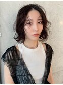 黒髪カタログ/クラゲヘアー/オリーブグレー/銀座