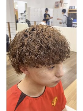 オーシャントーキョー 大阪(OCEAN TOKYO) シャドウパーマ波巻きパーマツーブロック無造作マッシュ