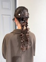 コバルト(Cobalt)&nbsp;ツイン編みおろし/お呼ばれヘアセット