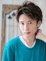 モッズヘア メン 仙台愛子駅前店(mod's hair men)&nbsp;アップバング刈り上げないダウンパーマ韓国ショートb仙台愛子