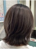 癖毛を活かしてレイヤー/大人可愛い/ブリーチなしカラー