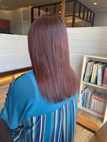ヘアーブランドジン ティアラ(HAIR BRAND Jin Tiara)&nbsp;Tiara松山　#白髪ぼかし　#レッドブラウン　#艶カラー