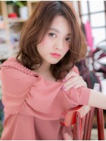 カバーヘア イヴ 戸頭店(COVER HAIR EVE)&nbsp;*+EVE戸頭+*…アシンメトリーでこなれ感☆くせ毛風ミディa