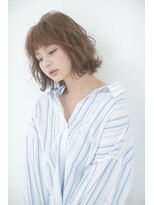 リー 甲子園(Lee) 毛先パーマ×ミルクティーベージュ