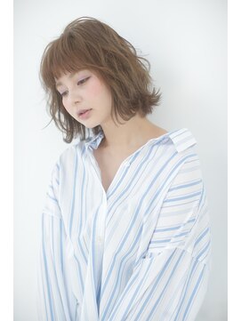 リー 甲子園(Lee) 毛先パーマ×ミルクティーベージュ