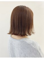 トリート 浦安店(TREAT)&nbsp;切りっぱなしボブ×コーラルピンク