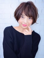 ラウンジ モリオ イケブクロ(Lounge MORIO Ikebukuro) 【morio池袋】今年流行斜めバング小顔丸みショート#