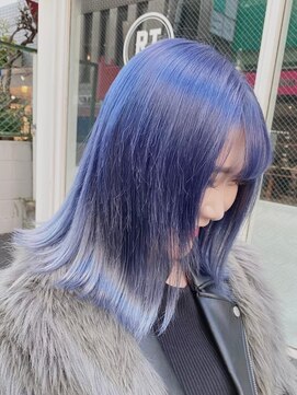 ワンズミラー 海老名店(ONE's MIRROR) ブルーグラデーション/ブリーチ/韓国/ダブルカラー[海老名駅]