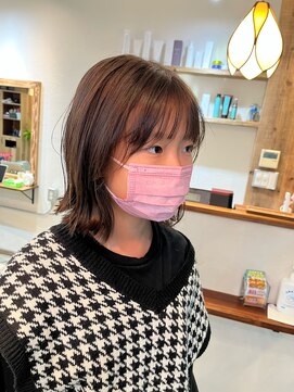 マーブルヘアー(Marble hair) 大人かわいい外ハネボブ