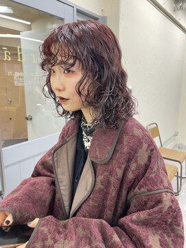 ヴェルダ 池袋店(verda) ブリーチなしダブルカラーサファイアレッドfukuda