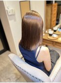 大人ストレート ブラウンカラー