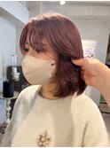 レイヤーボブ/ピンクベージュ