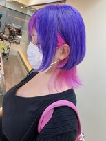 ディア(.eer) ホイミスライム☆インナーカラー ウルフボブ デザインカラー