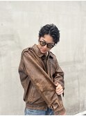 ショートグランジパーマT