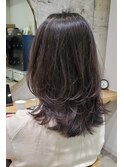 地毛風カラー韓国レイヤーミディ×艶髪くびレイヤーカット