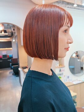 シビバイレボ(CIBI by revo) 地毛風カラー/ナチュラルレイヤーカット/ショートボブ[船橋]