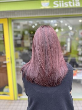 シースティア(siistia) 《ブリーチ無しピンクブラウン×ミディアム》