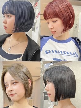 バサースト(BATHURST)の写真/ファッションと掛け合わせてフィットさせるショートStyle◇ラインにこだわるオシャレなミニボブも人気♪
