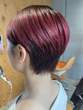 ジャストビューティ ルフレ 金沢八景店(Just Beauty Rufure) 似合わせカット/ベリーショート/レッドカラー