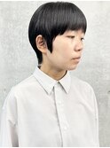＊/黒髪ショート丸みショート前髪ありマッシュショート30代40代2