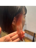 ビス リアン 川口店(Vis lien) 大人可愛いストレートくびれボブインナーカラー肩ライン外ハネ