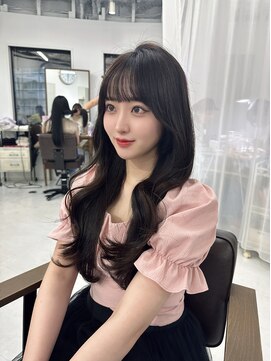 ハピネス 梅田茶屋町店(HAPPINESS) 韓国ヘア/レイヤー/顔まわりカット/ブリーチなし/グレージュ