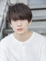 シティ(CITY)&nbsp;小久保styleフェザーパーマグレーブルーカラー刈り上げショート