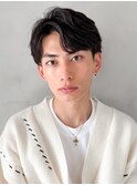 ナチュラルヘア韓国マッシュ束感スペインカール前髪パーマ